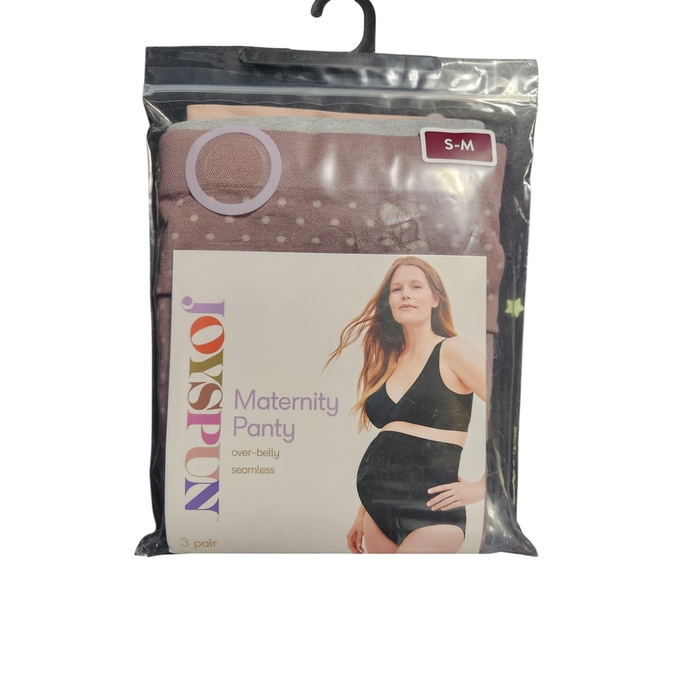 Joyspun 3 Pack Maternity Panty Over Belly‎ Seamless Mauve Grey Pink Sm JS93007